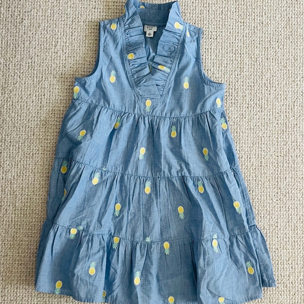 Girls Embroidered Pineapple Dress (s)